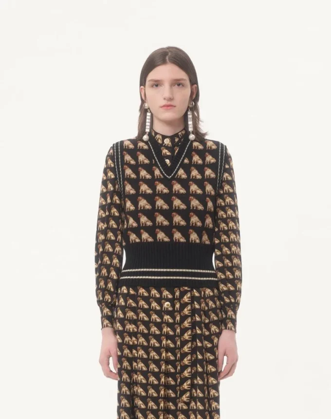 Petit gilet en laine jacquard Charles Petit gilet en laine jacquard Charles