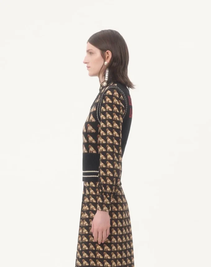 Petit gilet en laine jacquard Charles Petit gilet en laine jacquard Charles
