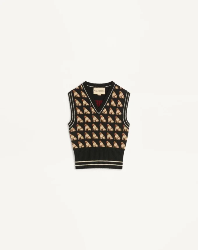 Petit gilet en laine jacquard Charles Petit gilet en laine jacquard Charles
