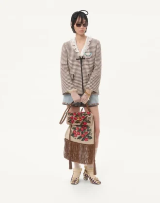 Petit sac à bandoulière brodé Valentino Garavani DeVain