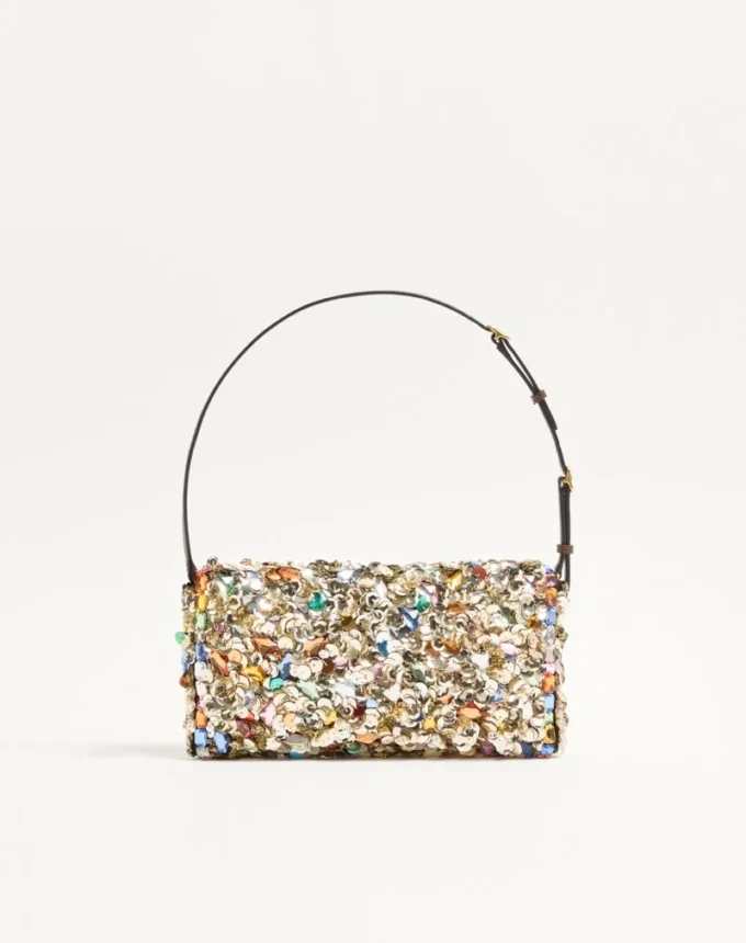 Petit sac à bandoulière brodé Valentino Garavani DeVain Petit sac à bandoulière brodé Valentino Garavani DeVain