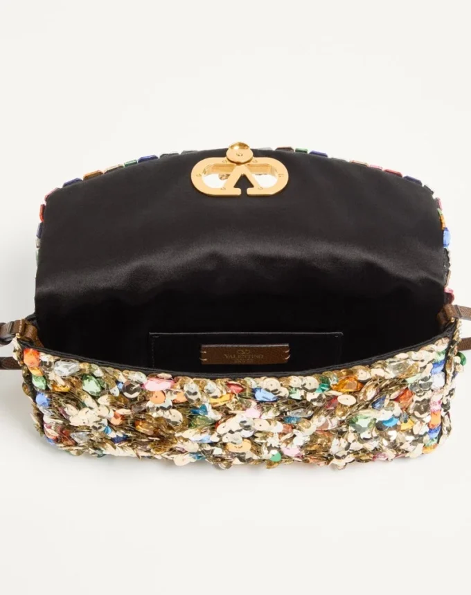 Petit sac à bandoulière brodé Valentino Garavani DeVain Petit sac à bandoulière brodé Valentino Garavani DeVain