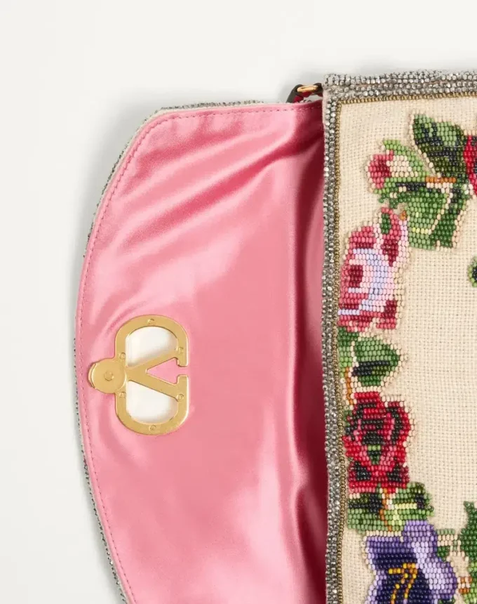 Petit sac à bandoulière brodé Valentino Garavani DeVain Petit sac à bandoulière brodé Valentino Garavani DeVain