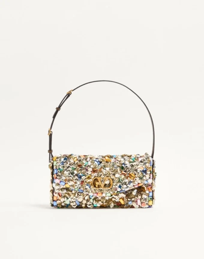 Petit sac à bandoulière brodé Valentino Garavani DeVain Petit sac à bandoulière brodé Valentino Garavani DeVain