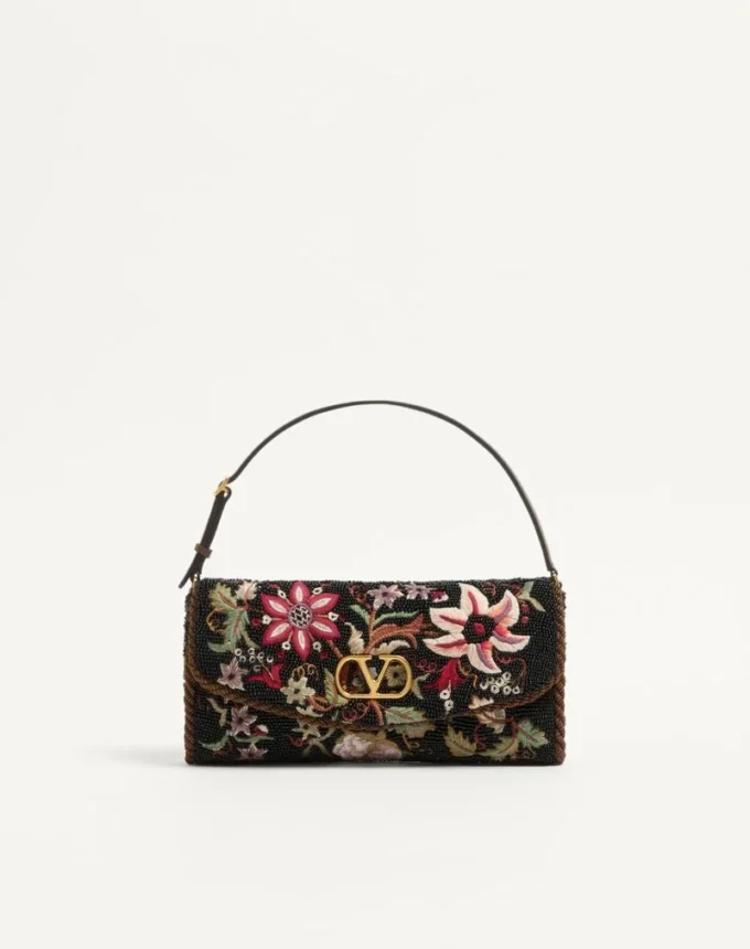 Petit sac à bandoulière brodé Valentino Garavani DeVain Petit sac à bandoulière brodé Valentino Garavani DeVain