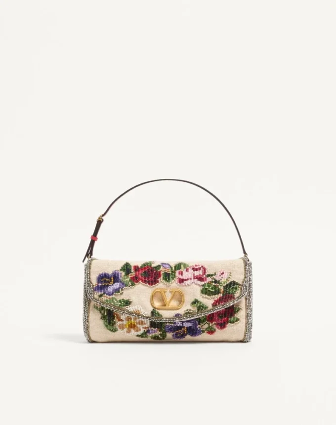 Petit sac à bandoulière brodé Valentino Garavani DeVain Petit sac à bandoulière brodé Valentino Garavani DeVain