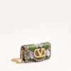 Petit sac à bandoulière brodé Valentino Garavani Locò avec logo bijou Petit sac à bandoulière brodé Valentino Garavani Locò avec logo bijou