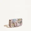 Petit sac à bandoulière brodé Valentino Garavani Locò avec logo bijou Petit sac à bandoulière brodé Valentino Garavani Locò avec logo bijou