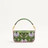 Petit sac à bandoulière brodé Valentino Garavani Locò avec logo bijou Petit sac à bandoulière brodé Valentino Garavani Locò avec logo bijou