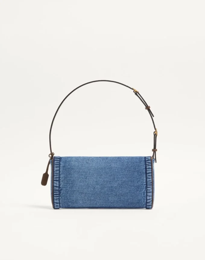 Petit sac à bandoulière en denim Valentino Garavani DeVain Petit sac à bandoulière en denim Valentino Garavani DeVain