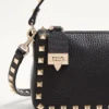 Petit sac à bandoulière Rockstud en cuir de veau grainé Petit sac à bandoulière Rockstud en cuir de veau grainé