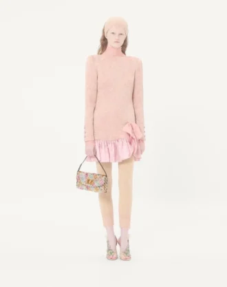 Petit sac à bandoulière Valentino Garavani DeVain avec broderie Rhombelle.