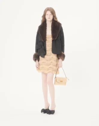 Petit sac à bandoulière Valentino Garavani DeVain en cuir nappa laminé