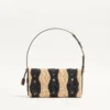 Petit sac à bandoulière Valentino Garavani DeVain en raphia avec motif ondulé Petit sac à bandoulière Valentino Garavani DeVain en raphia avec motif ondulé
