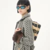 Petit sac à bandoulière Valentino Garavani DeVain en raphia avec motif ondulé Petit sac à bandoulière Valentino Garavani DeVain en raphia avec motif ondulé