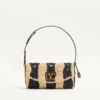 Petit sac à bandoulière Valentino Garavani DeVain en raphia avec motif ondulé Petit sac à bandoulière Valentino Garavani DeVain en raphia avec motif ondulé