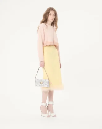 Petit sac à bandoulière Valentino Garavani DeVain en tissu jacquard lurex à motif floral Petit sac à bandoulière Valentino Garavani DeVain en tissu jacquard lurex à motif floral
