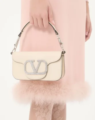 Petit sac à bandoulière Valentino Garavani Locò avec logo bijou