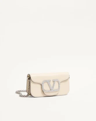 Petit sac à bandoulière Valentino Garavani Locò avec logo bijou