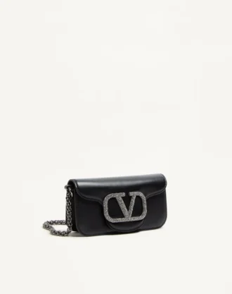 Petit sac à bandoulière Valentino Garavani Locò avec logo bijou