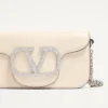 Petit sac à bandoulière Valentino Garavani Locò avec logo bijou Petit sac à bandoulière Valentino Garavani Locò avec logo bijou
