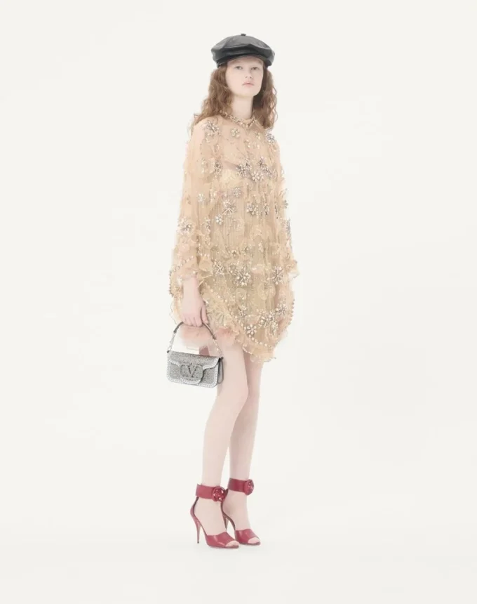 Petit sac à bandoulière Valentino Garavani Locò avec strass Petit sac à bandoulière Valentino Garavani Locò avec strass