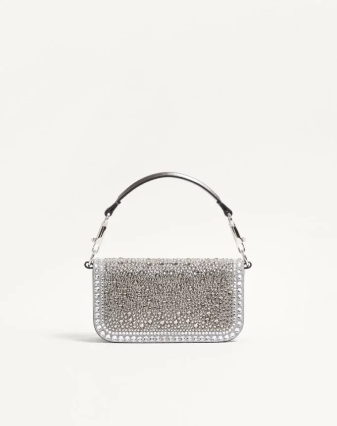 Petit sac à bandoulière Valentino Garavani Locò avec strass Petit sac à bandoulière Valentino Garavani Locò avec strass