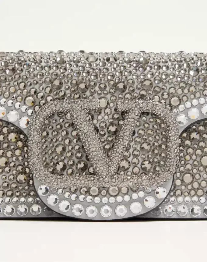 Petit sac à bandoulière Valentino Garavani Locò avec strass Petit sac à bandoulière Valentino Garavani Locò avec strass