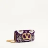 Petit sac à bandoulière Valentino Garavani Locò brodé du logo bijou Petit sac à bandoulière Valentino Garavani Locò brodé du logo bijou