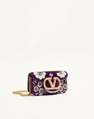 Petit sac à bandoulière Valentino Garavani Locò brodé du logo bijou