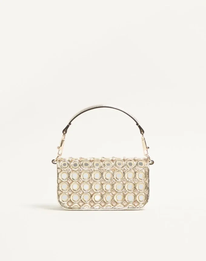 Petit sac à bandoulière Valentino Garavani Locò brodé du logo bijou Petit sac à bandoulière Valentino Garavani Locò brodé du logo bijou