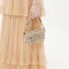 Petit sac à bandoulière Valentino Garavani Locò brodé du logo bijou Petit sac à bandoulière Valentino Garavani Locò brodé du logo bijou