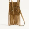 Petit sac à bandoulière Valentino Garavani Nellcôte en daim avec franges Petit sac à bandoulière Valentino Garavani Nellcôte en daim avec franges