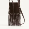 Petit sac à bandoulière Valentino Garavani Nellcôte en daim avec franges Petit sac à bandoulière Valentino Garavani Nellcôte en daim avec franges