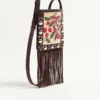 Petit sac à bandoulière Valentino Garavani Nellcôte en raphia jacquard avec motif Cherryfic Petit sac à bandoulière Valentino Garavani Nellcôte en raphia jacquard avec motif Cherryfic