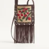 Petit sac à bandoulière Valentino Garavani Nellcôte en raphia jacquard avec motif Cherryfic Petit sac à bandoulière Valentino Garavani Nellcôte en raphia jacquard avec motif Cherryfic