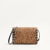 Petit sac à bandoulière Valentino Garavani Rockstud en cuir de veau effet poney avec imprimé animalier Petit sac à bandoulière Valentino Garavani Rockstud en cuir de veau effet poney avec imprimé animalier