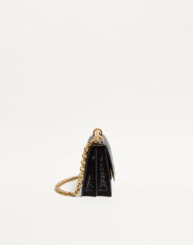Petit sac à bandoulière Valentino Garavani Vain en cuir de crocodile Petit sac à bandoulière Valentino Garavani Vain en cuir de crocodile