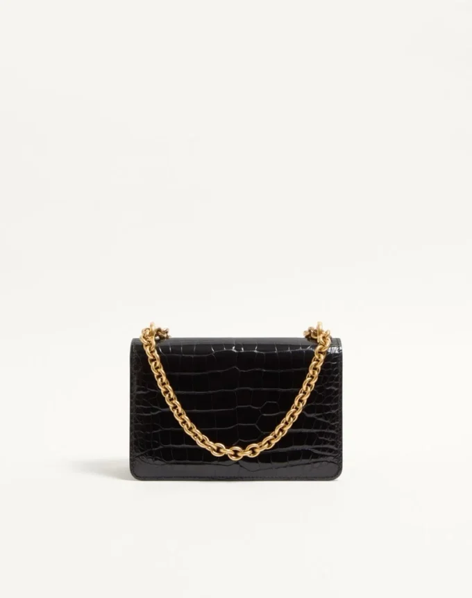 Petit sac à bandoulière Valentino Garavani Vain en cuir de crocodile Petit sac à bandoulière Valentino Garavani Vain en cuir de crocodile
