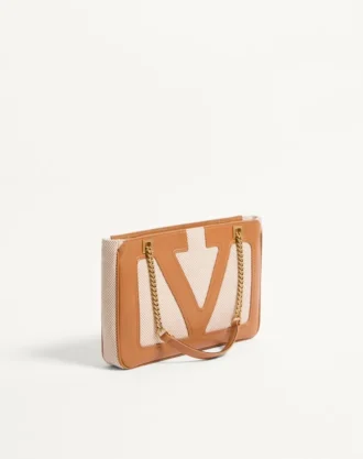 Petit sac cabas en toile Valentino Garavani Viva Superstar