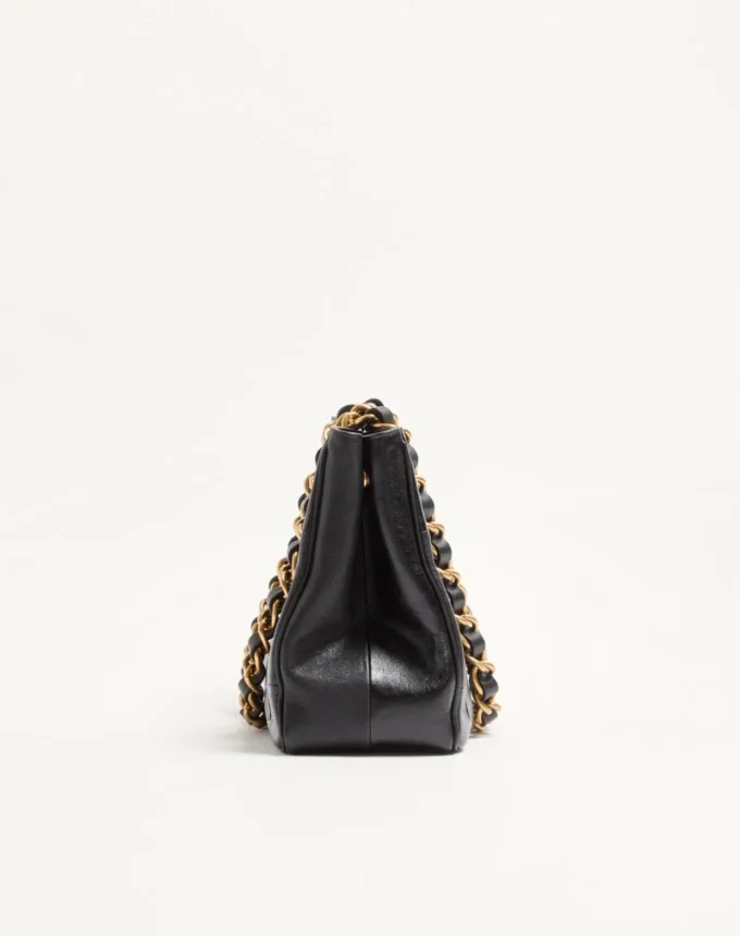 Petit sac cabas Valentino Garavani Laseine en cuir nappa à motif chevron Petit sac cabas Valentino Garavani Laseine en cuir nappa à motif chevron