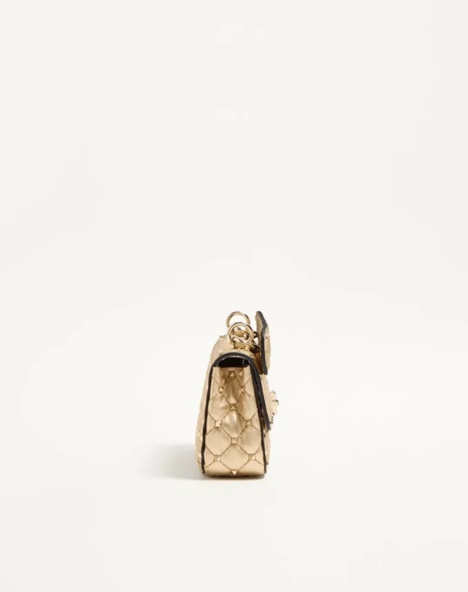 Petit sac en cuir nappa laminé Valentino Garavani Rockstud Spike Petit sac en cuir nappa laminé Valentino Garavani Rockstud Spike