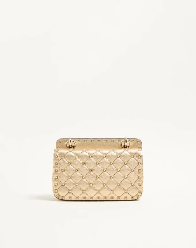 Petit sac en cuir nappa laminé Valentino Garavani Rockstud Spike Petit sac en cuir nappa laminé Valentino Garavani Rockstud Spike
