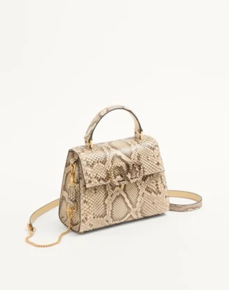 Petit sac à main en python Valentino Garavani Vsling