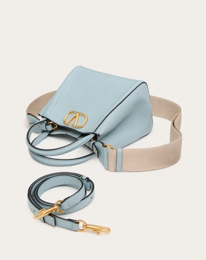 Petit sac à main Valentino Garavani Alltime en cuir de veau grainé Petit sac à main Valentino Garavani Alltime en cuir de veau grainé