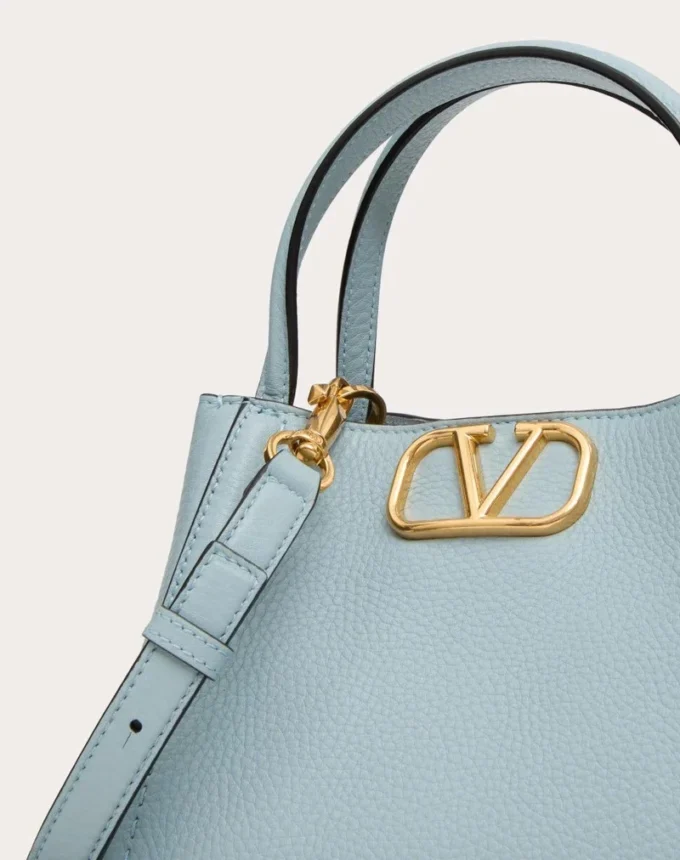 Petit sac à main Valentino Garavani Alltime en cuir de veau grainé Petit sac à main Valentino Garavani Alltime en cuir de veau grainé