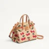 Petit sac shopping Antibes Valentino Garavani en raphia jacquard avec motif Cherryfic Petit sac shopping Antibes Valentino Garavani en raphia jacquard avec motif Cherryfic