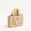 Petit sac shopping Valentino Garavani Viva Superstar en raphia Petit sac shopping Valentino Garavani Viva Superstar en raphia