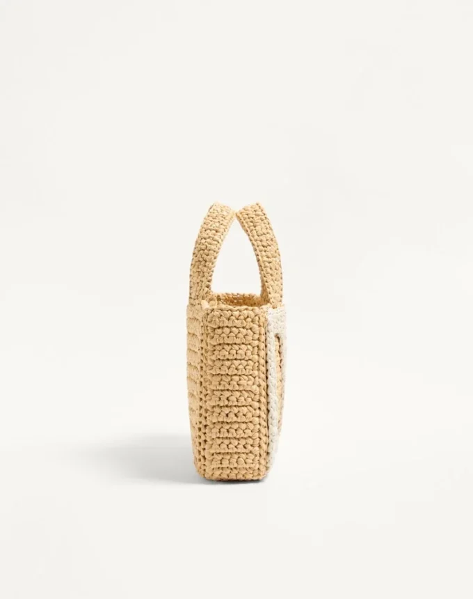 Petit sac shopping Valentino Garavani Viva Superstar en raphia Petit sac shopping Valentino Garavani Viva Superstar en raphia