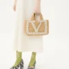 Petit sac shopping Valentino Garavani Viva Superstar en raphia Petit sac shopping Valentino Garavani Viva Superstar en raphia
